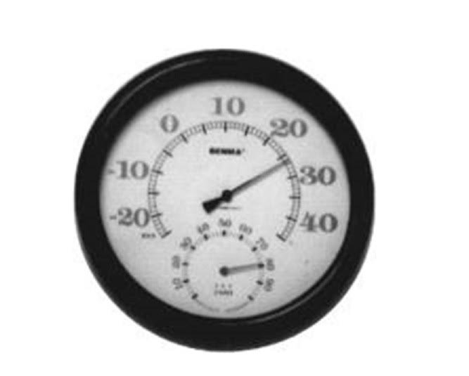 Dial Type Analog Thermometer & Hygrometer: